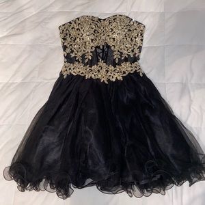 Strapless formal dress worn once for homecoming.